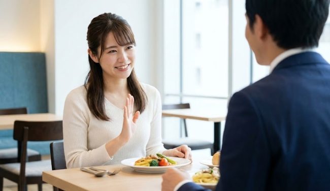 食事のみ希望の場合の条件提示と断り方