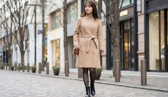 冬のパパ活コーデを彩るコートやタイツの選び方