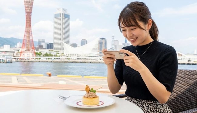 ハーバーランド周辺のデートに最適なカフェ