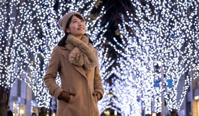 屋外のイルミネーションデートで失敗しない防寒対策